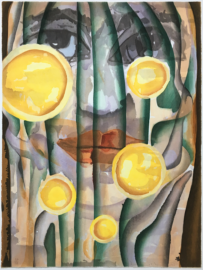 Francisco Clemente Earth Woodcut Francisco Clemente Earth Woodcut