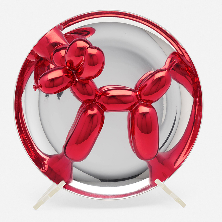 Jeff Koons Red Balloon Dog Sculpture Multiple