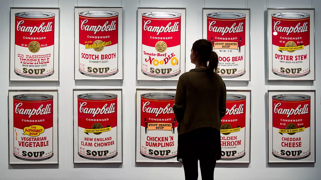 Andy Warhol's 'Campbell's Soup' at Sotheby's, London