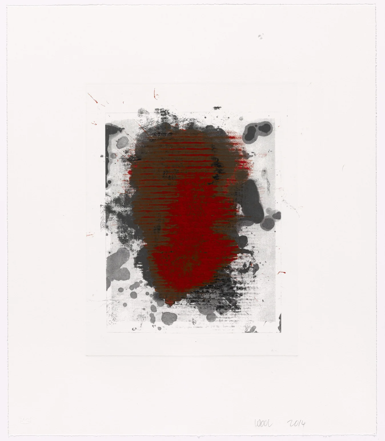 Christopher Wool Untitled, 2014, monotype over photogravure