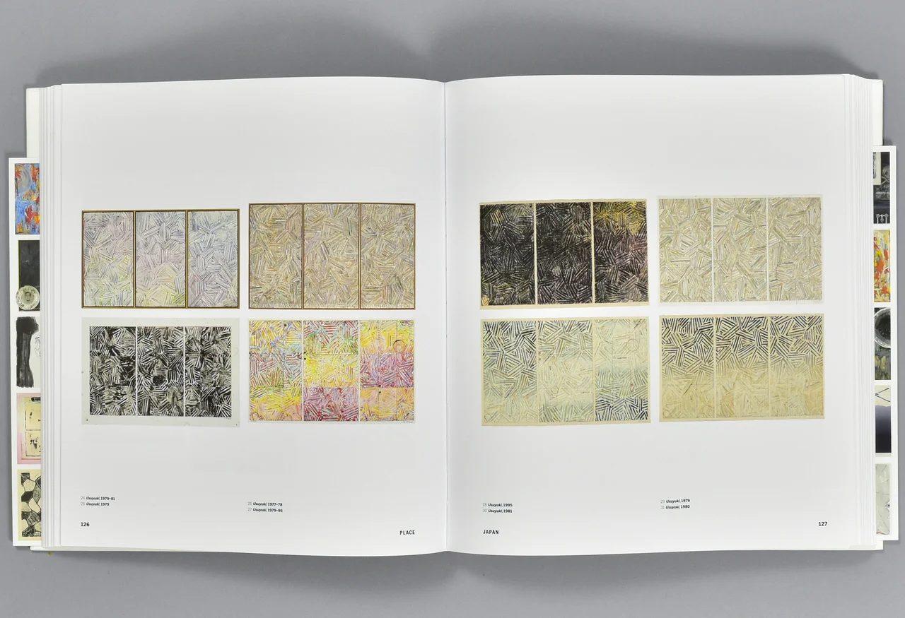 Jasper Johns Usuyuki paintings and prints reproduced pages 126-127 in
Jasper Johns Mind/Mirror