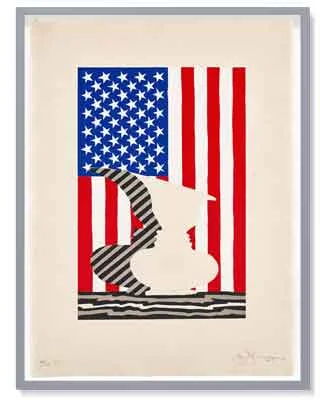 Jasper Johns Untitled Flag and Vase