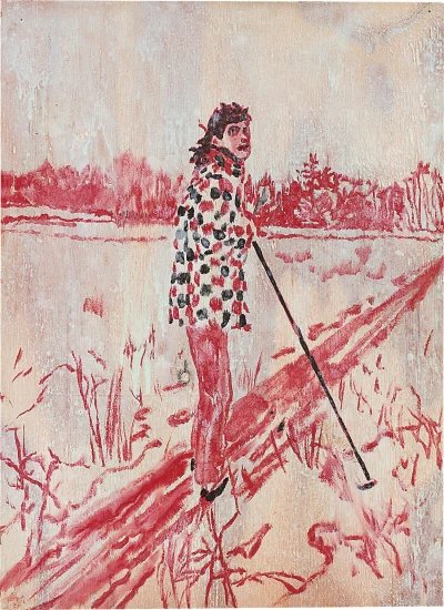 Peter Doig Figure in Landscape