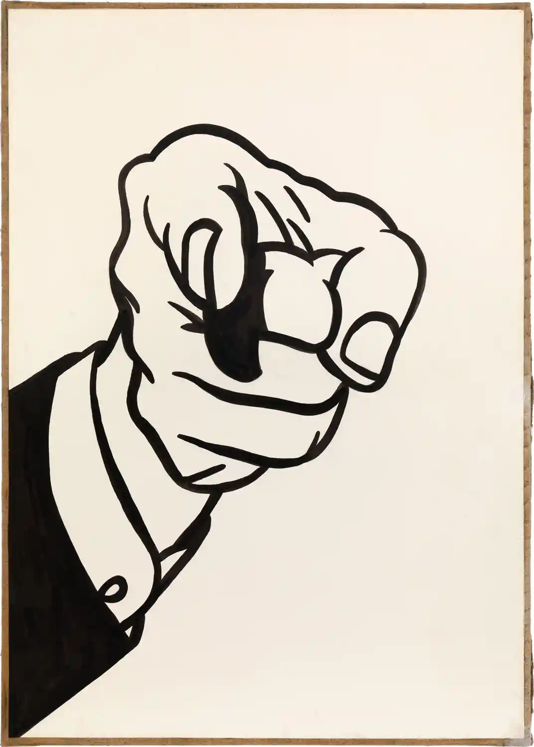 Roy Lichtenstein, 1964, Ink on paper 
original drawing for the poster to the exhibition 