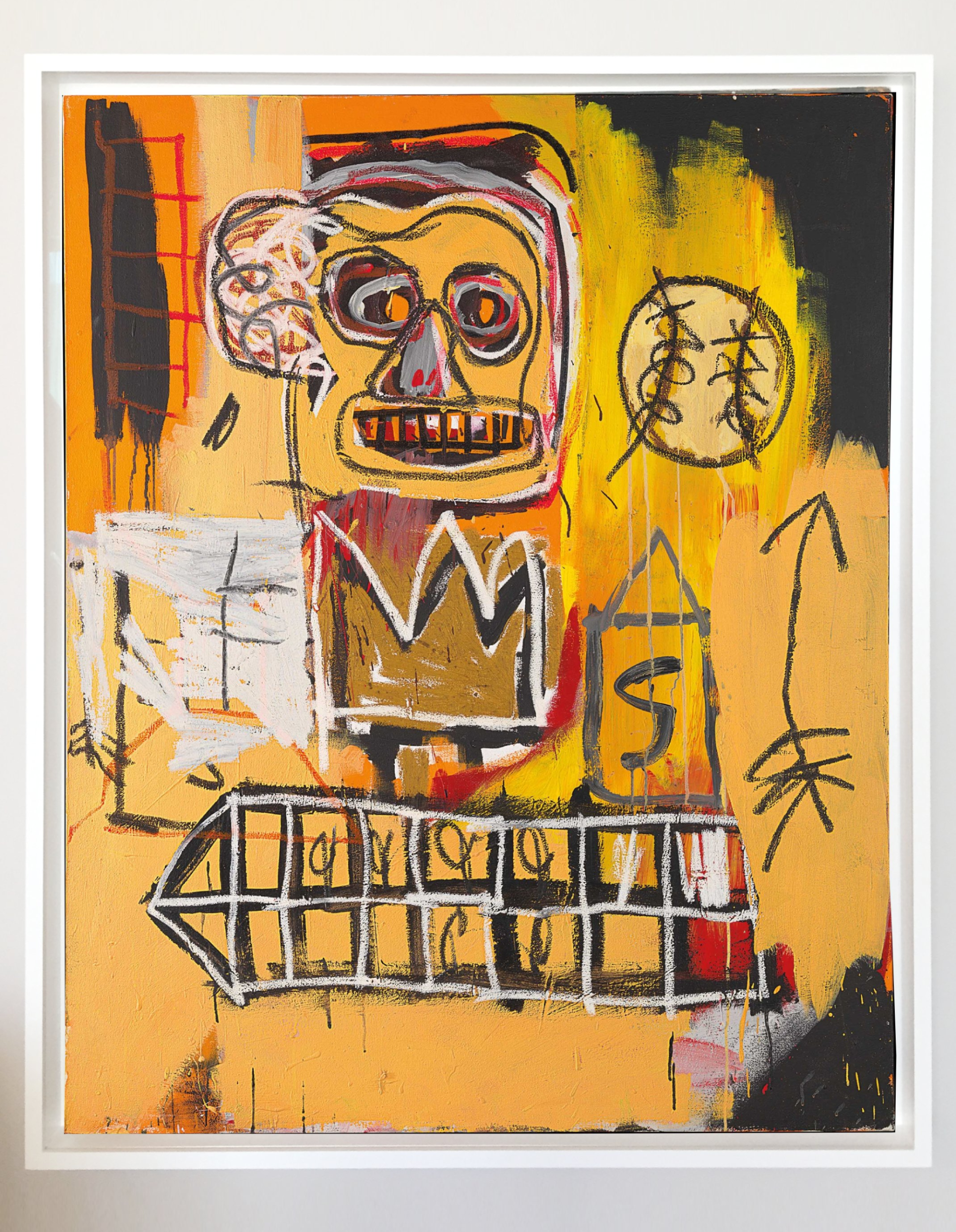 Jean-Michel Basquiat – Untitled (Orange Sports Figure)